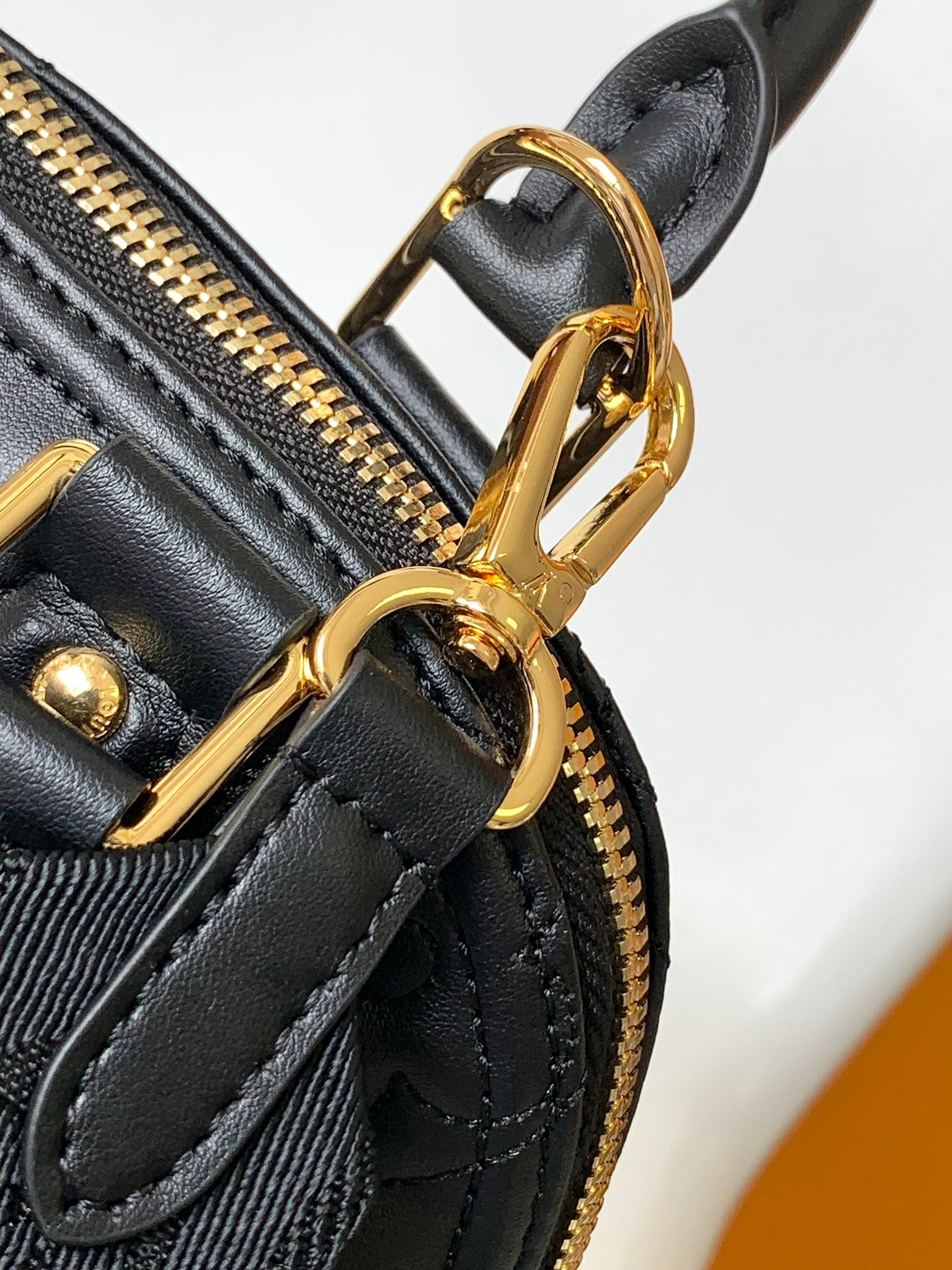 Louis Vuitton Alma BB Bubblegram Leather Handbag - Black