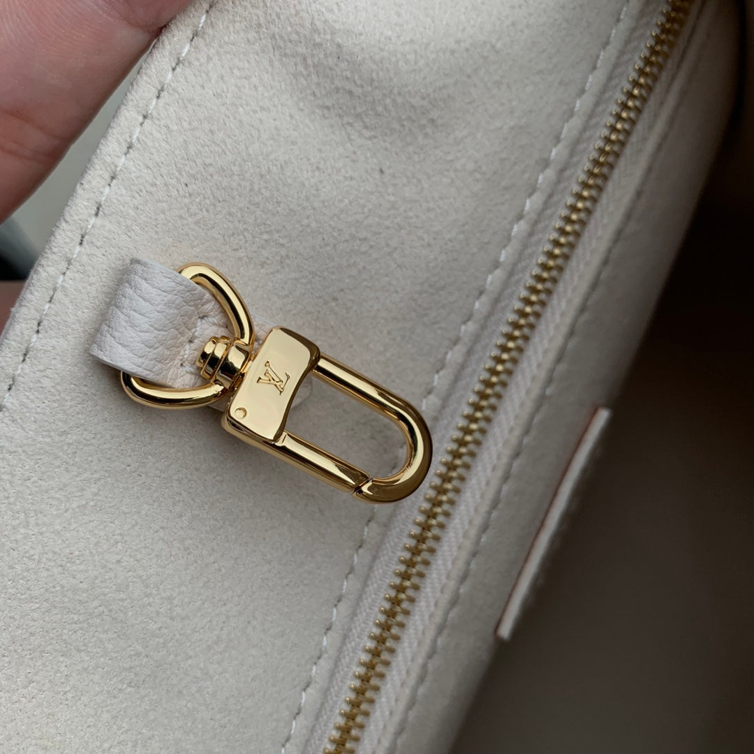 Louis Vuitton OnTheGo PM Monogram Empreinte Leather Tote Bag - Cream Gradient