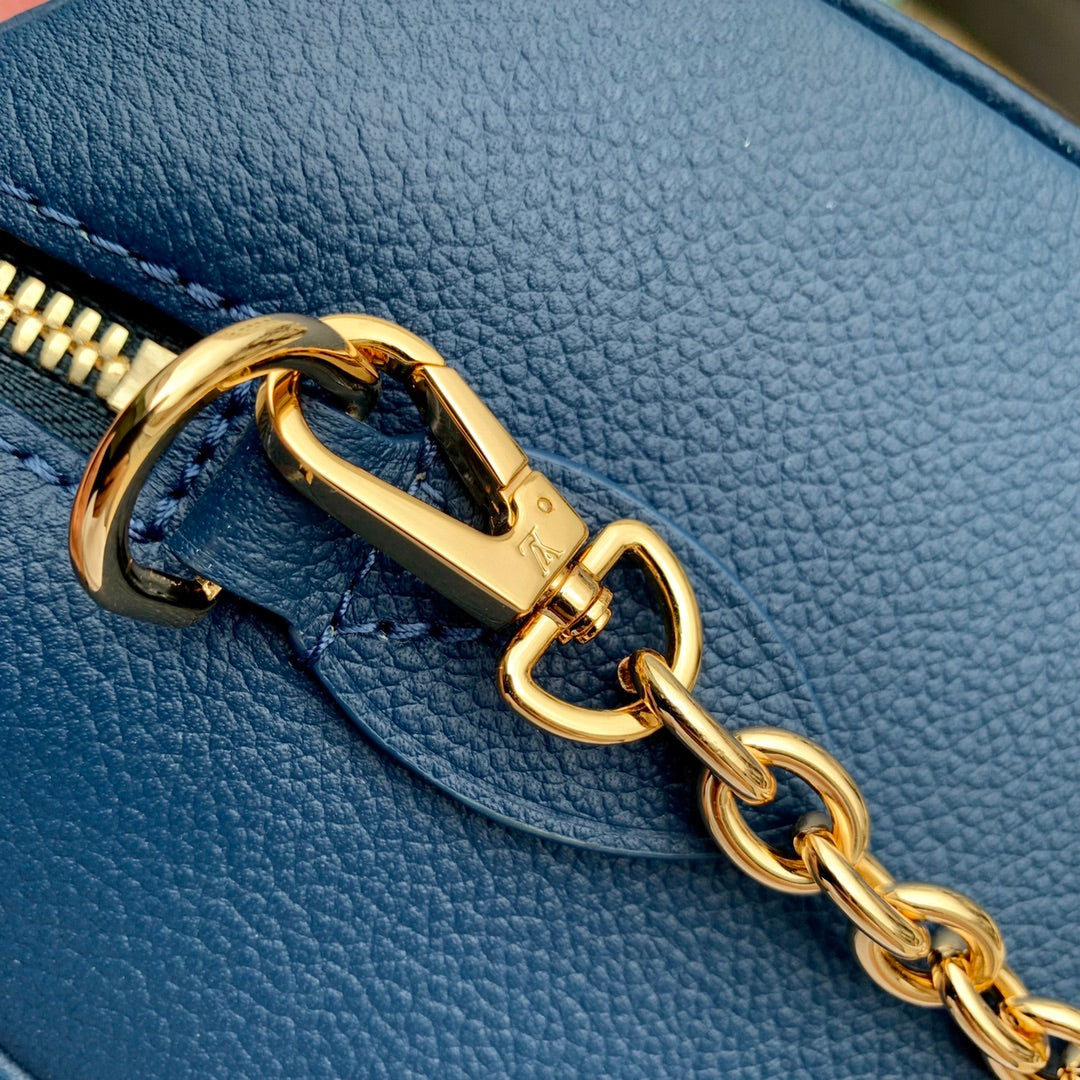 Louis Vuitton Speedy Bandoulière 20 Monogram Empreinte Giant Blue
