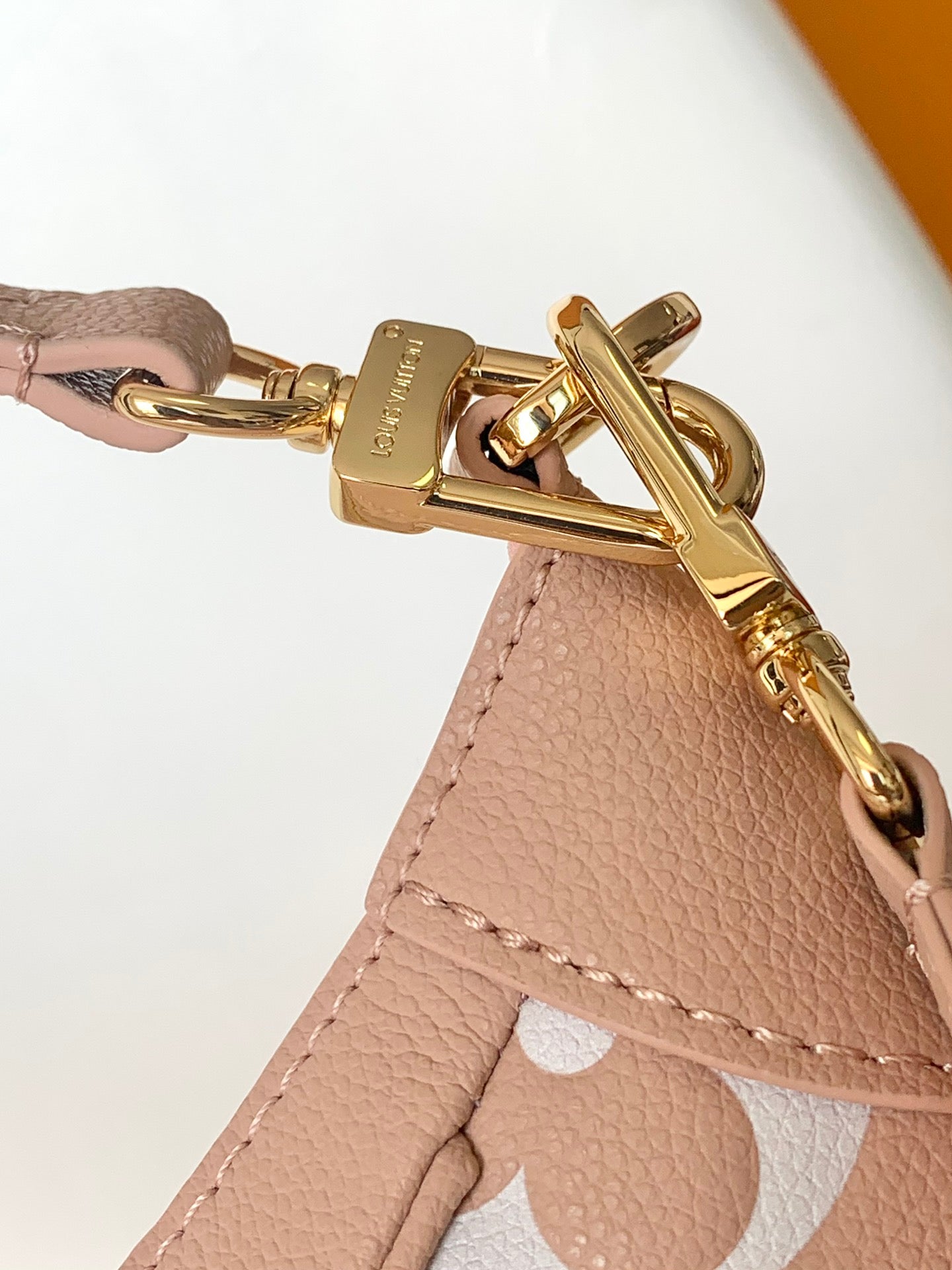 Louis Vuitton Bagatelle Hobo Bag Monogram Empreinte Giant Rose Trianon Pink