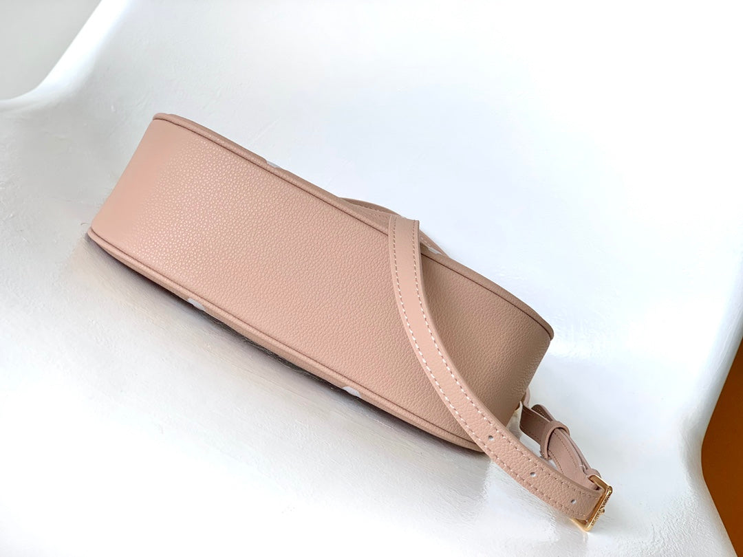 Louis Vuitton Bagatelle Hobo Bag Monogram Empreinte Giant Rose Trianon Pink