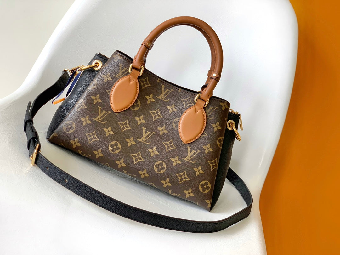 Louis Vuitton Vavin PM Monogram Canvas & Leather Handbag - Brown/Black