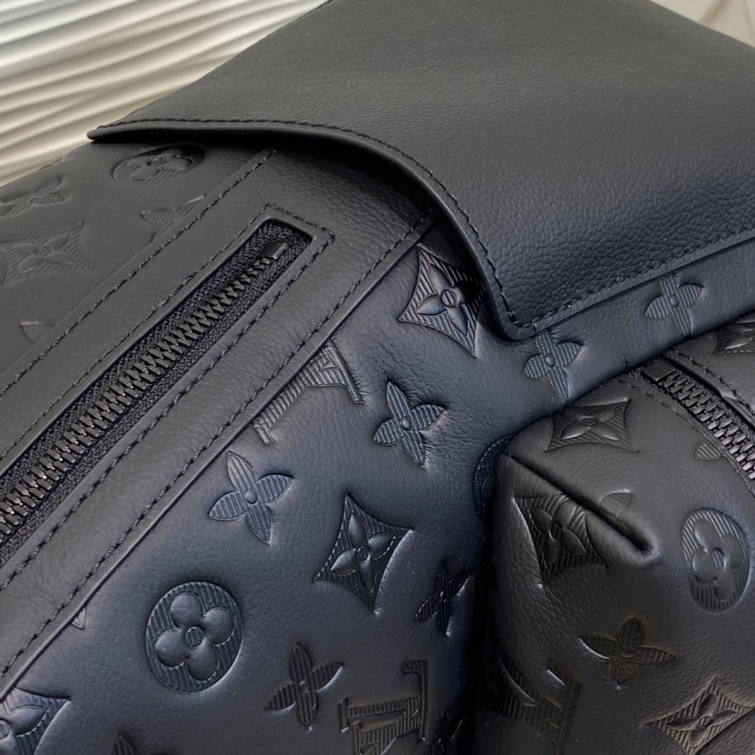 Louis Vuitton Discovery Backpack PM - Black Monogram Shadow Leather