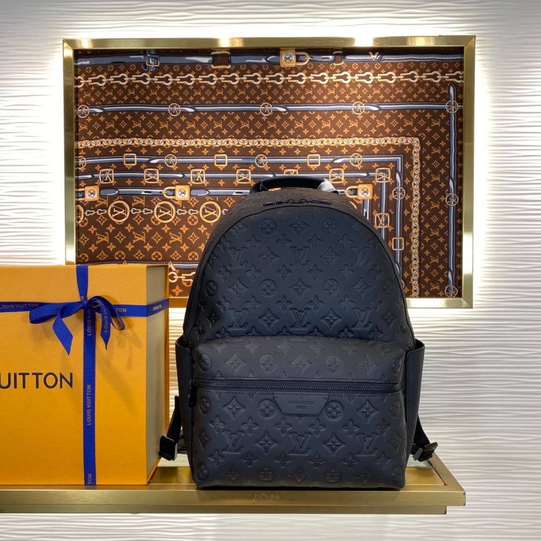 Louis Vuitton Discovery Backpack PM - Black Monogram Shadow Leather