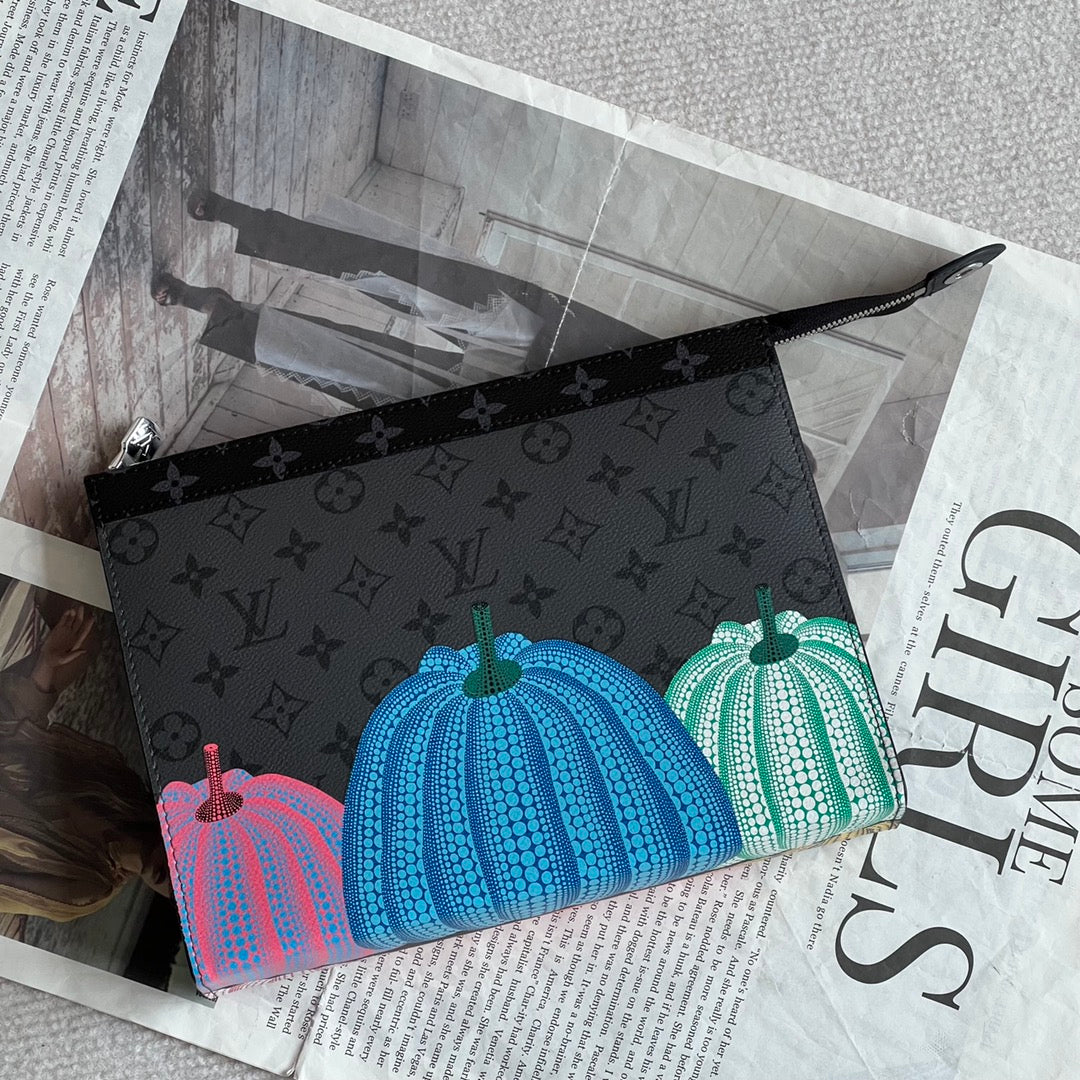 Louis Vuitton x Yayoi Kusama Monogram Eclipse Pumpkin Toiletry Pouch 26 Grey/Blue