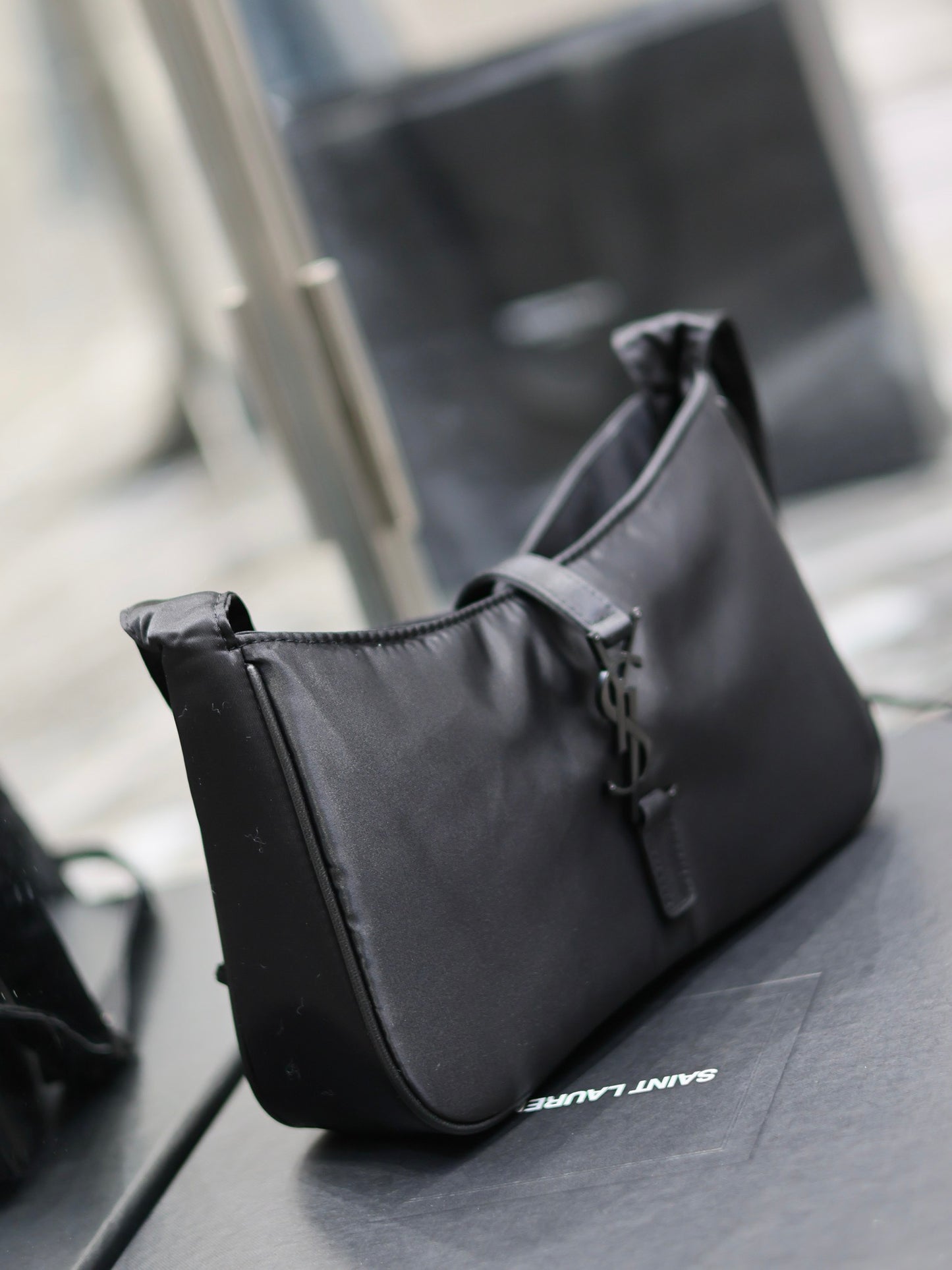 Elegant Black Faux Leather Small Crossbody Shoulder Bag