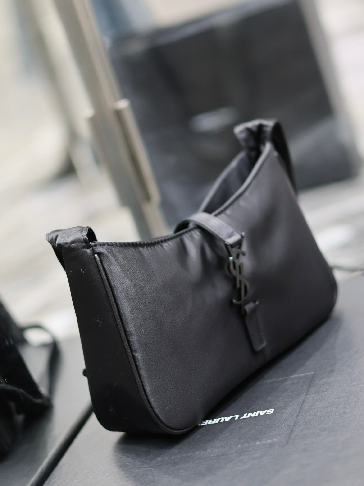 Elegant Black Faux Leather Small Crossbody Shoulder Bag