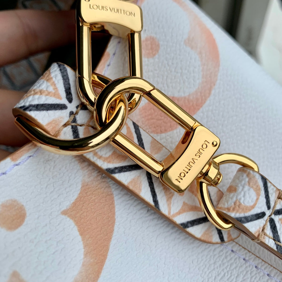 Louis Vuitton NéoNoé BB Bucket Bag - White & Pink Gradient Monogram Canvas