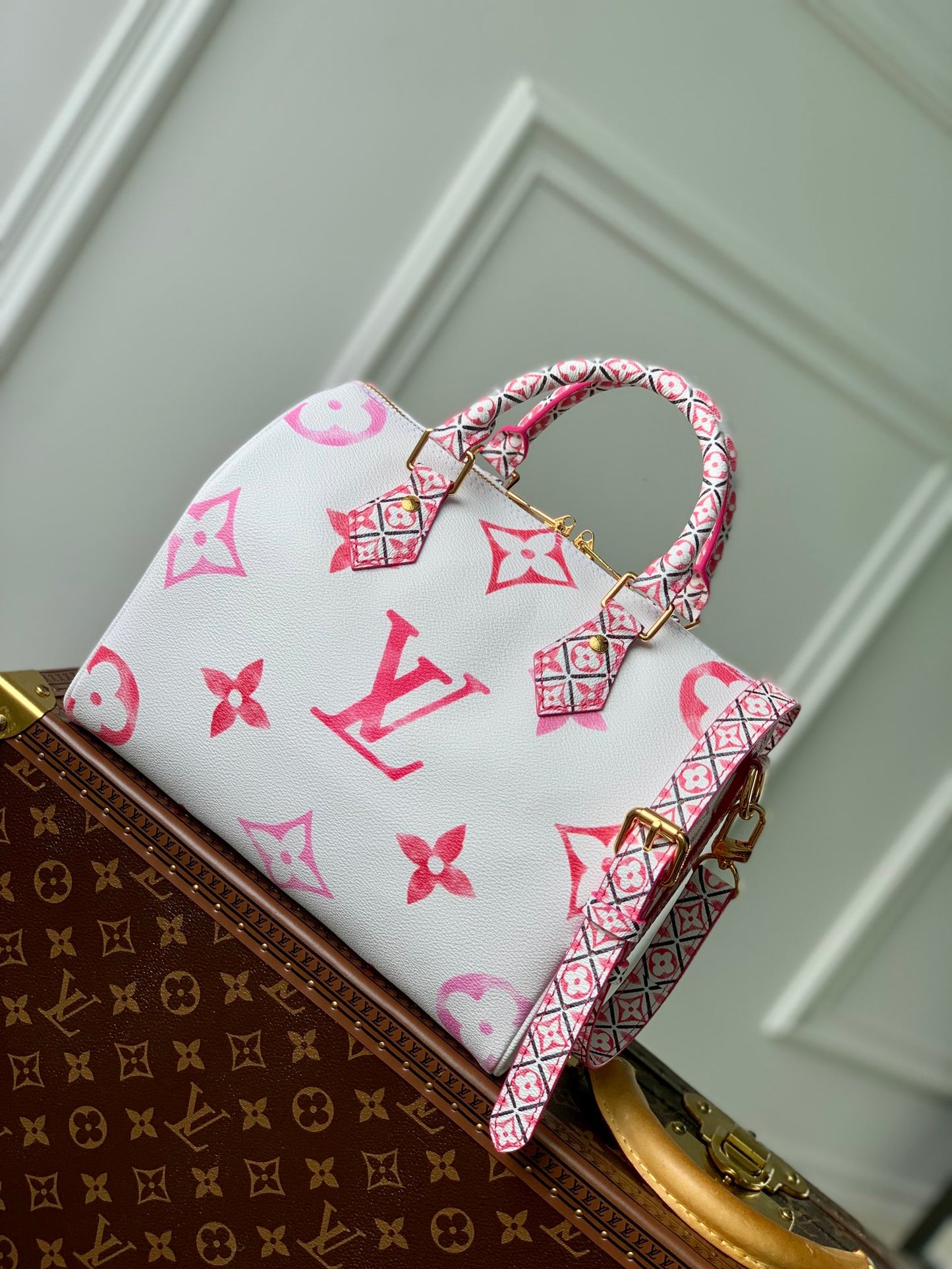 Louis Vuitton Speedy Bandoulière 25 Monogram Giant By The Pool Pink