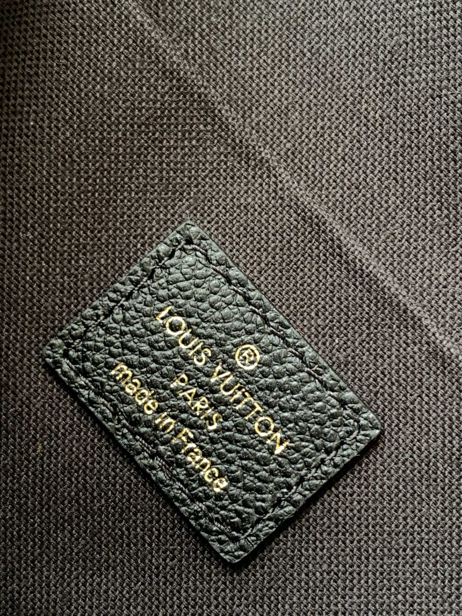 Louis Vuitton Félicie Pochette Monogram Empreinte Leather Black Gold Chain Crossbody Bag