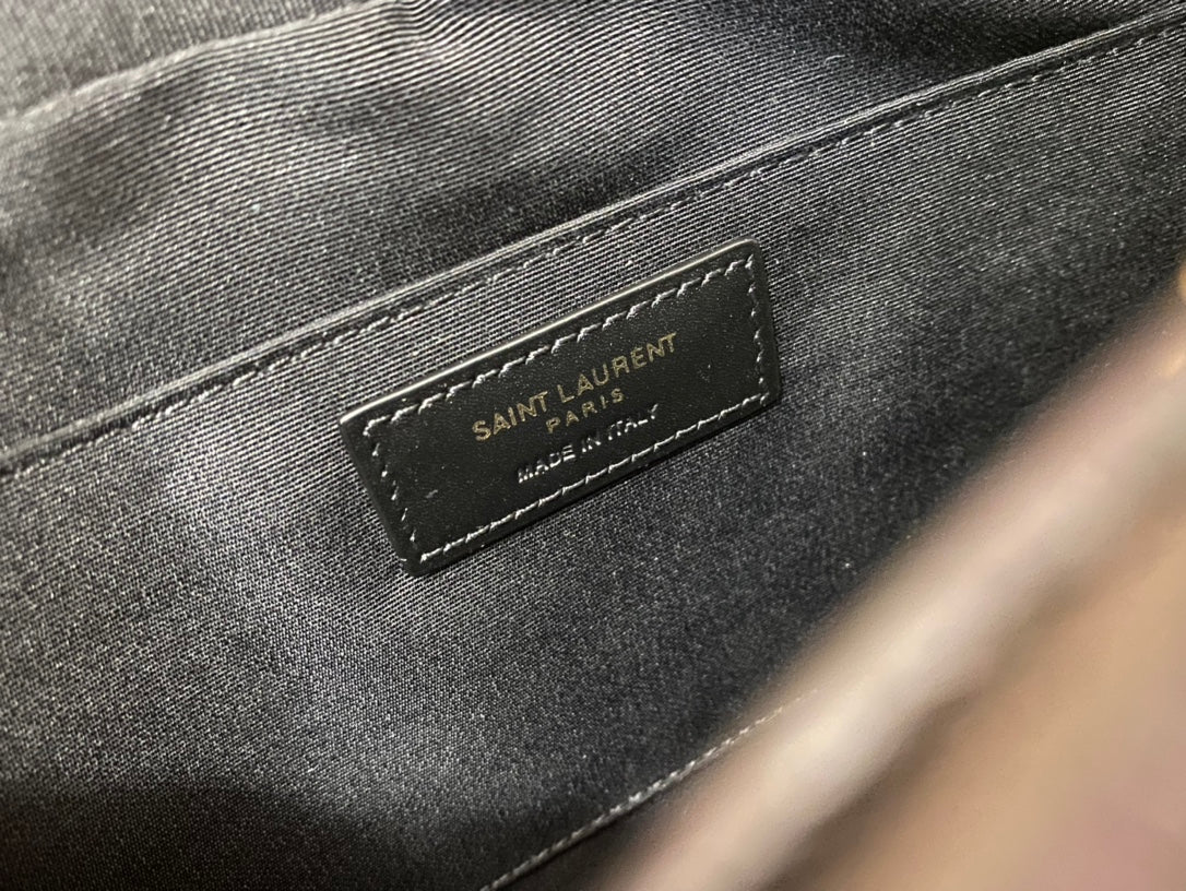Saint Laurent Lou Camera Bag in Quilted Leather - Black