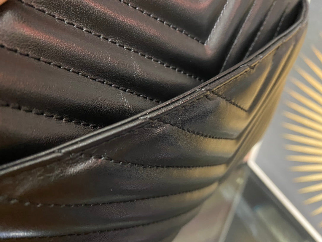 Saint Laurent Lou Camera Bag in Quilted Leather - Black