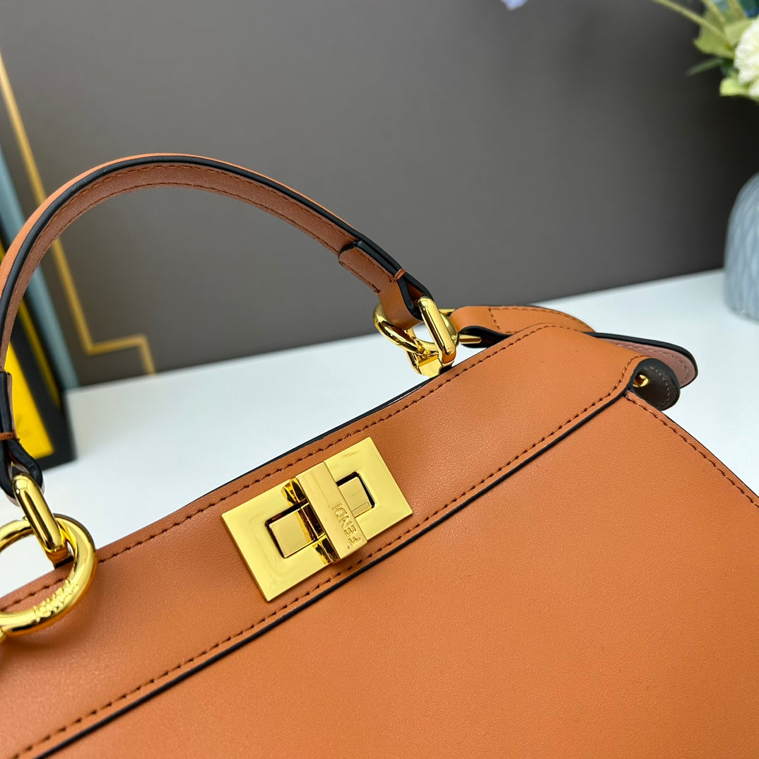 Elegant Brown Leather Women's Handbag - Classic Top Handle Satchel with Adjustable Crossbody Strap