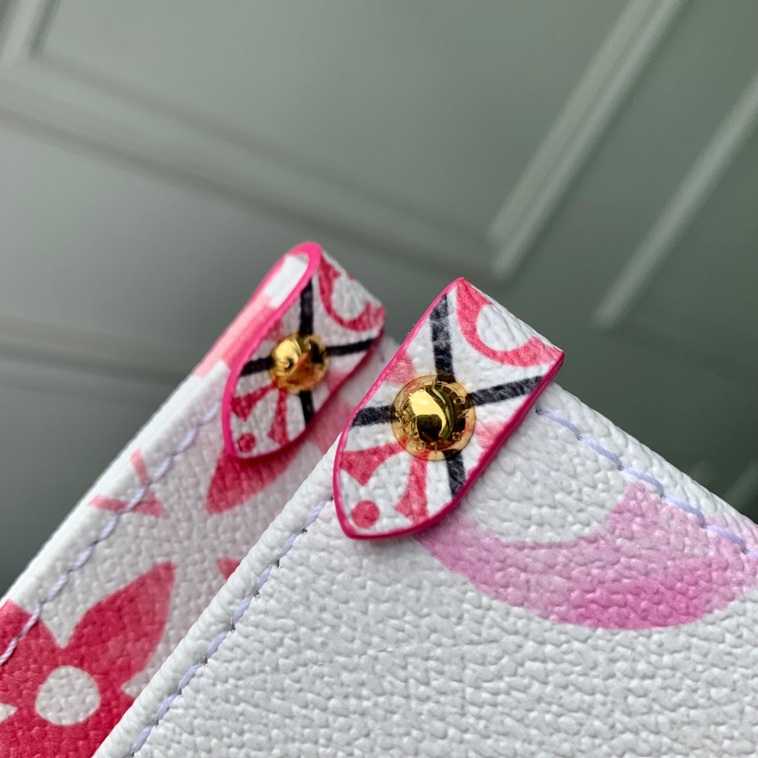 Louis Vuitton By The Pool OnTheGo PM Monogram Giant Canvas Pink & White Bag