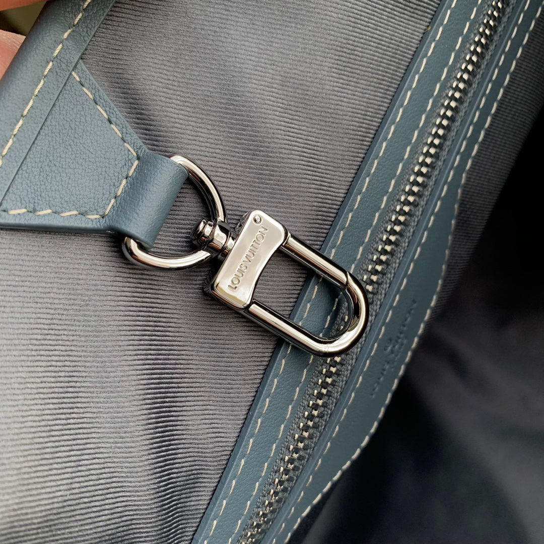 Louis Vuitton x Tyler, The Creator Monogram Craggy Slim Briefcase - Blue Denim