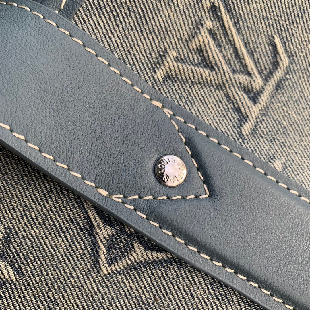 Louis Vuitton x Tyler, The Creator Monogram Craggy Slim Briefcase - Blue Denim