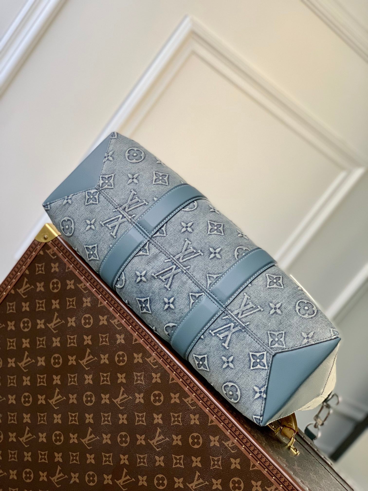 Louis Vuitton x Tyler, The Creator Monogram Craggy Slim Briefcase - Blue Denim