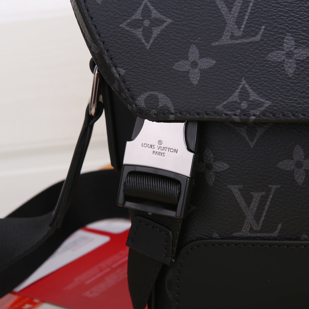 Louis Vuitton Messenger Voyager PM Monogram Eclipse Canvas Bag