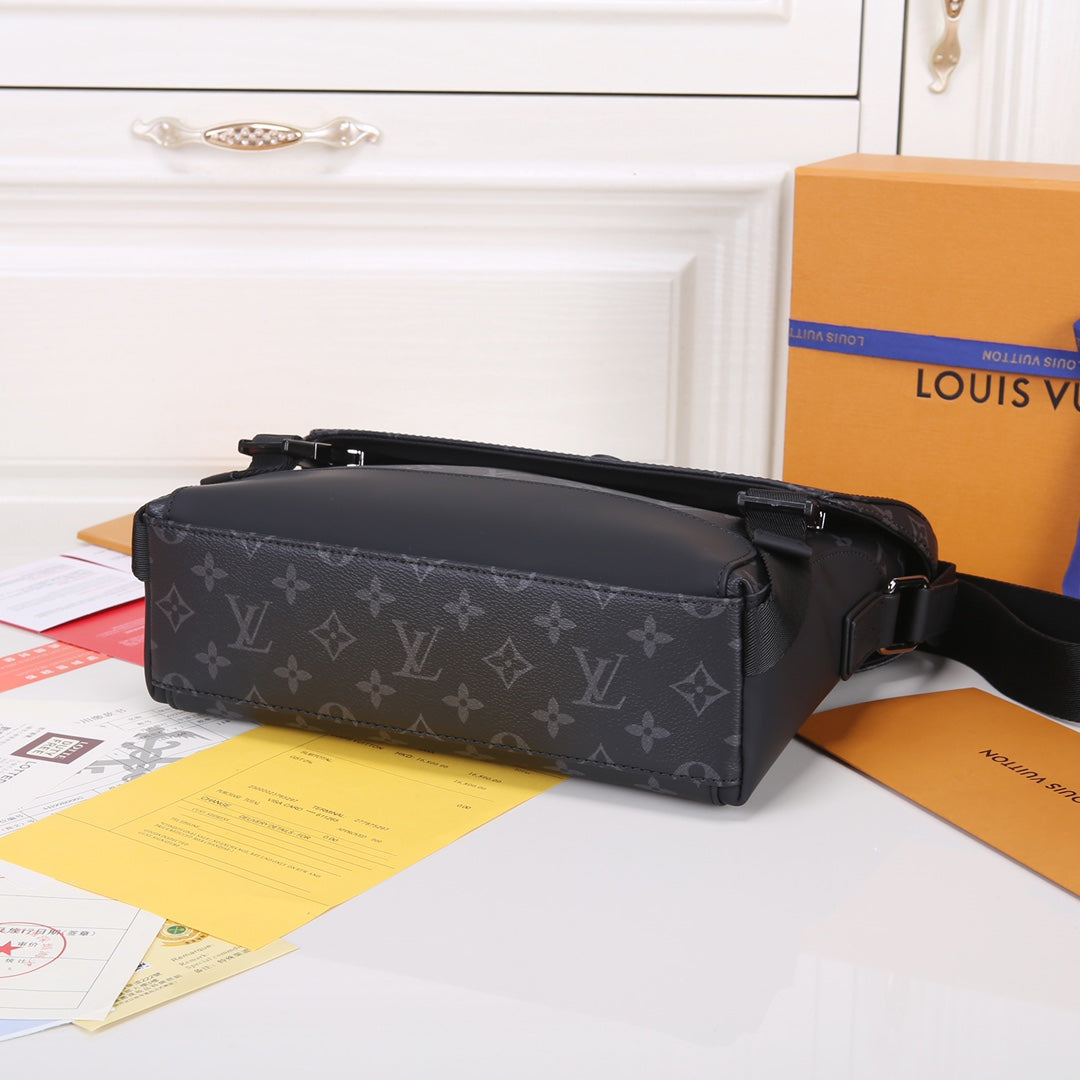 Louis Vuitton Messenger Voyager PM Monogram Eclipse Canvas Bag