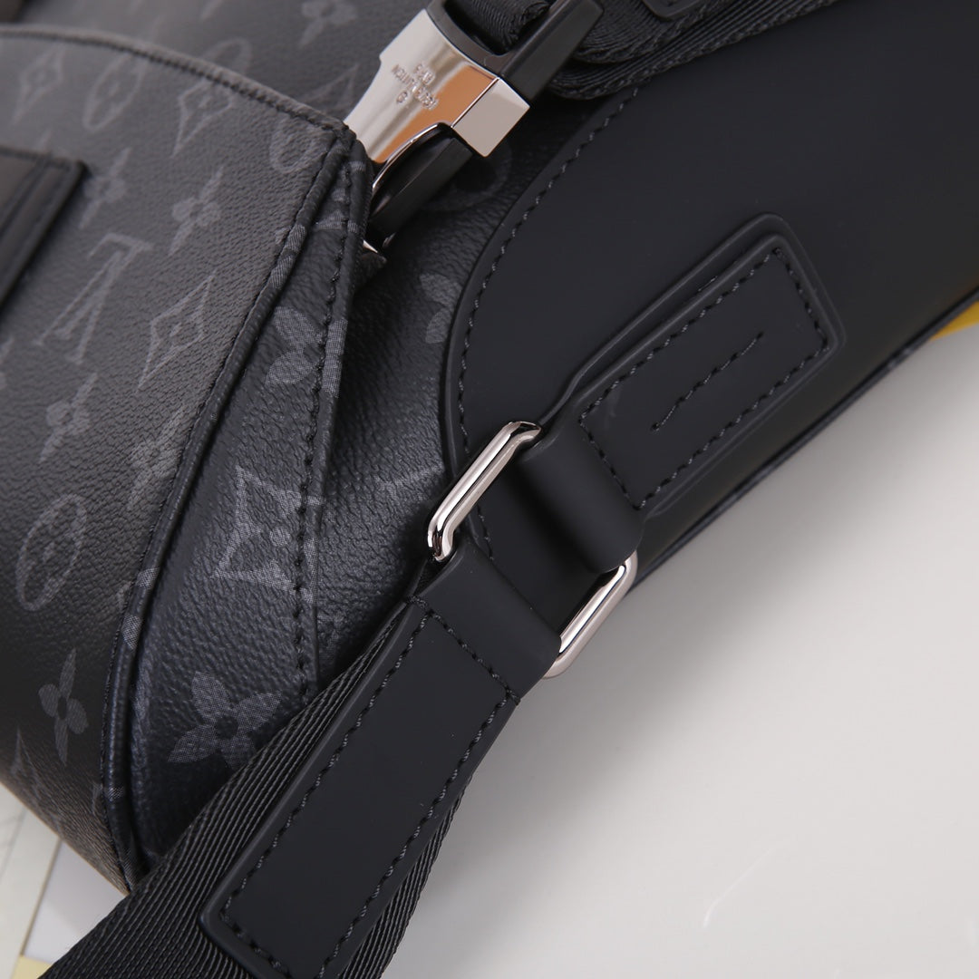 Louis Vuitton Messenger Voyager PM Monogram Eclipse Canvas Bag