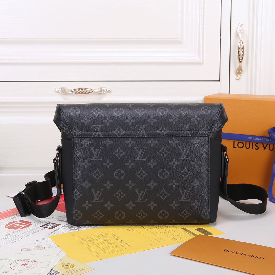 Louis Vuitton Messenger Voyager PM Monogram Eclipse Canvas Bag