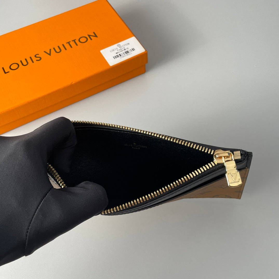 Louis Vuitton Slim Purse Monogram Reverse Canvas Wallet