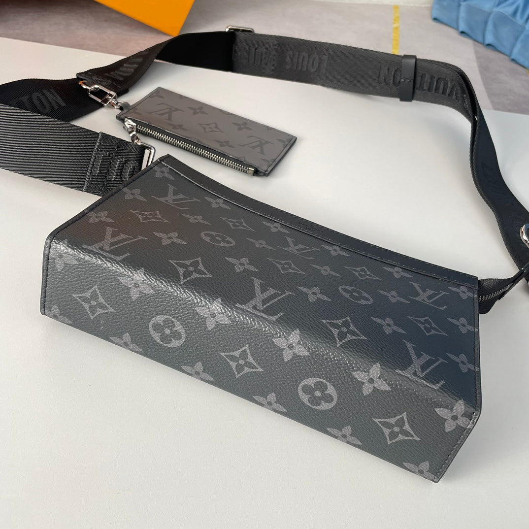 Louis Vuitton Trio Messenger Bag - Monogram Eclipse & Reverse Canvas - Men's Crossbody