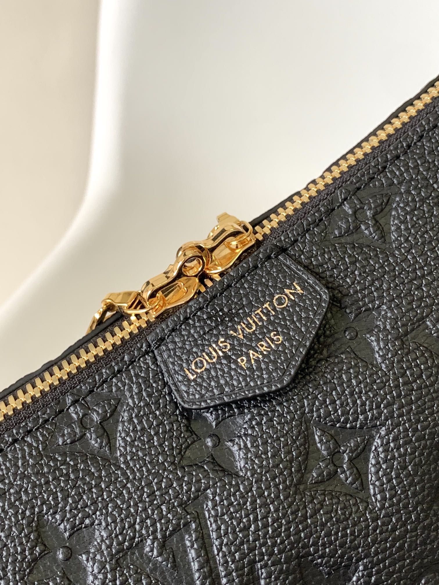 Louis Vuitton Bagatelle Monogram Empreinte Leather Shoulder Bag - Noir Black