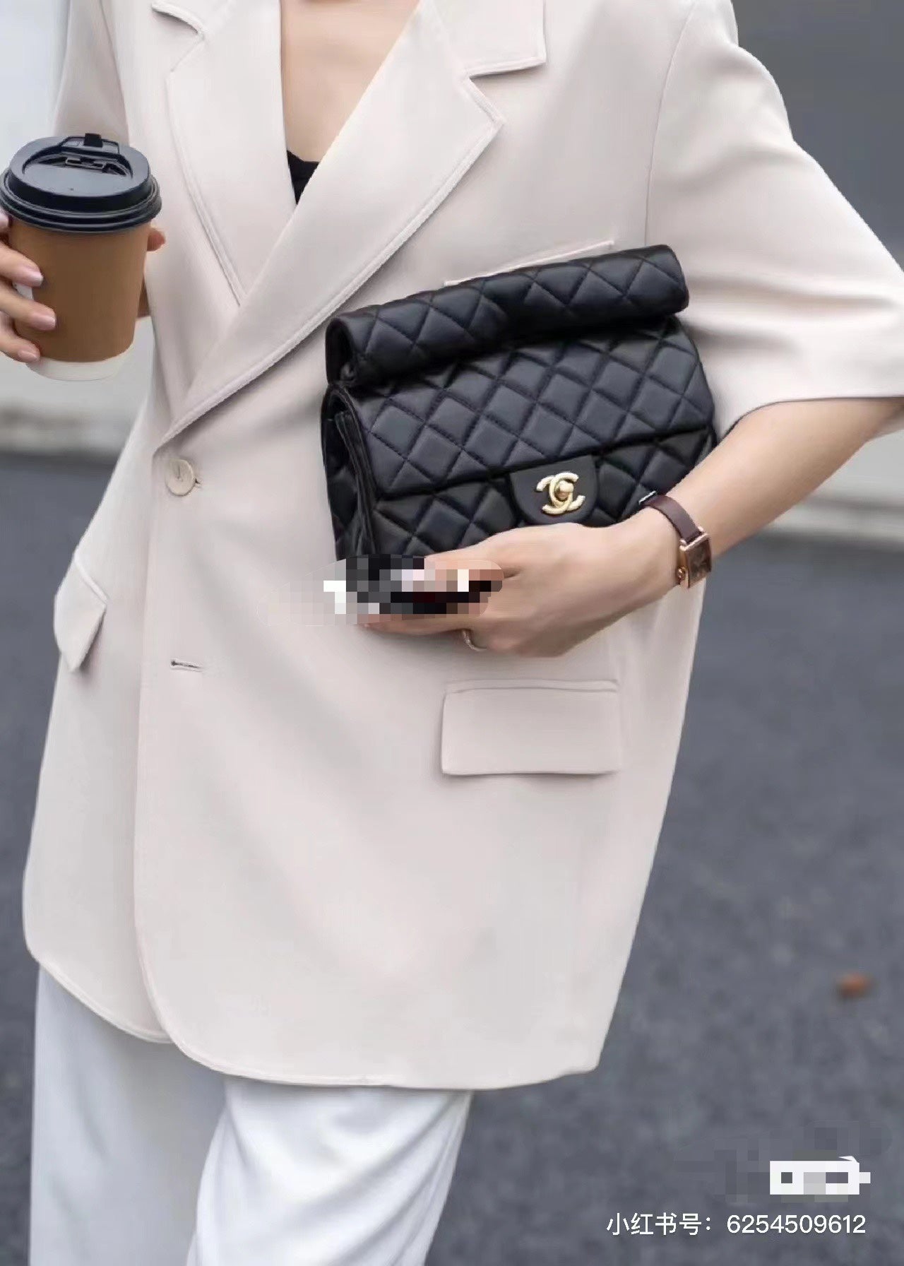 Chanel Classic Flap Bag Black Quilted Lambskin Gold Hardware