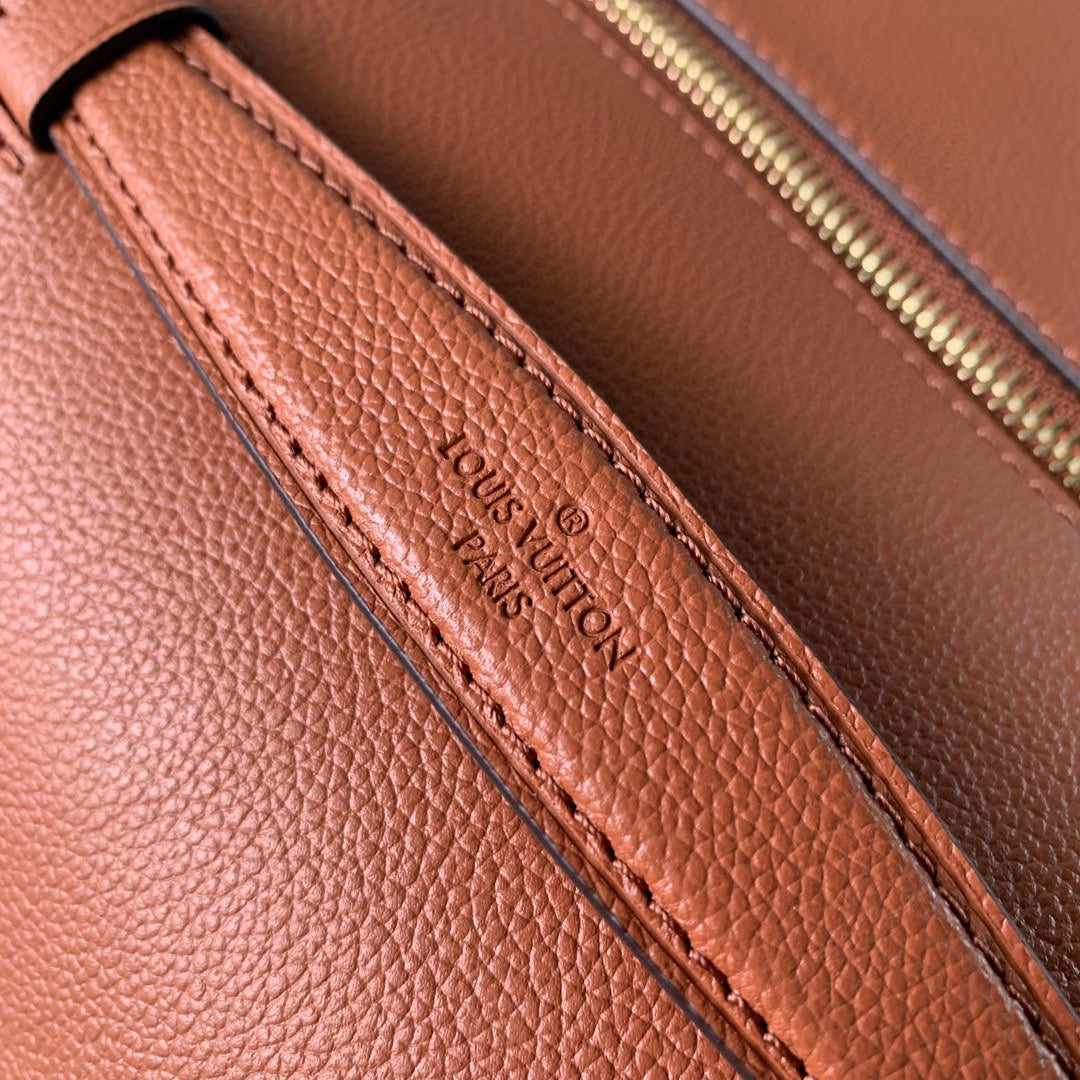 Louis Vuitton Lockme Tender Cognac Grained Calfskin Leather Crossbody Bag