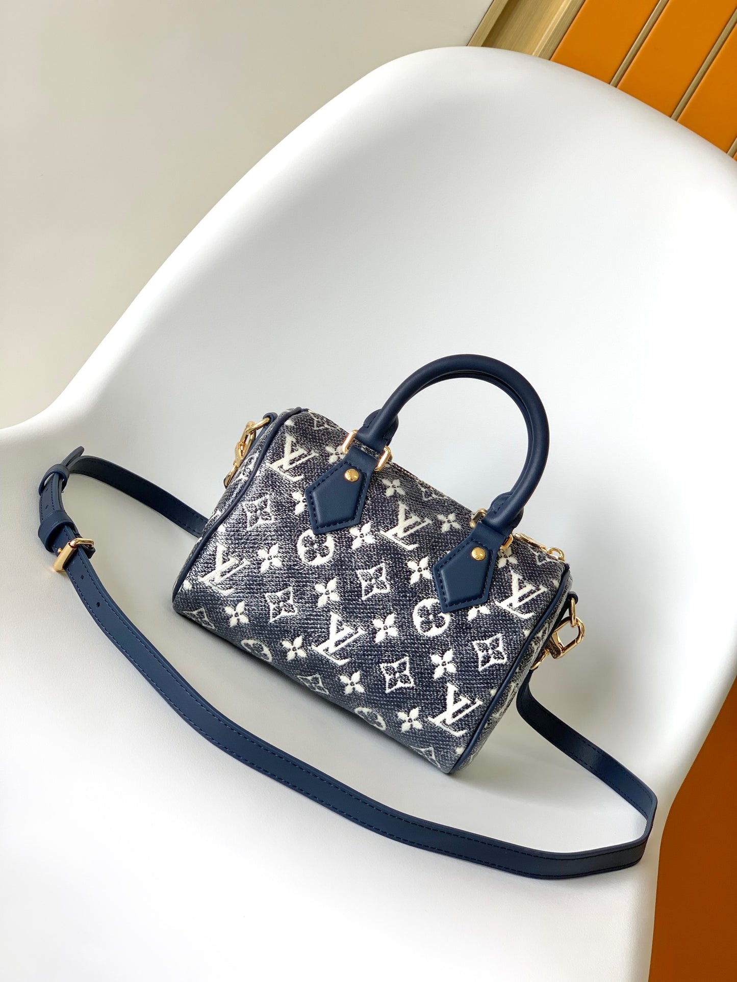 Louis Vuitton Speedy Bandoulière 20 Monogram Jacquard Since 1854 - Blue