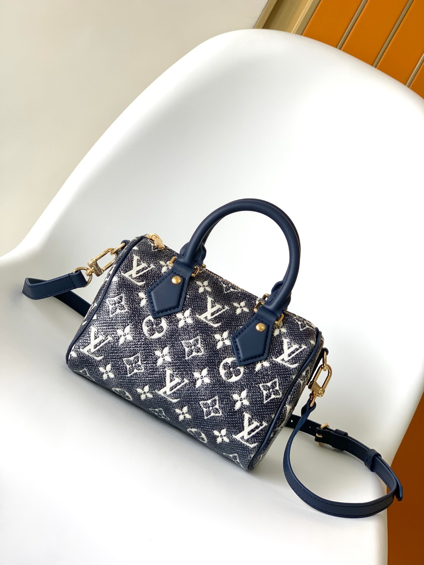 Louis Vuitton Speedy Bandoulière 20 Monogram Jacquard Since 1854 - Blue