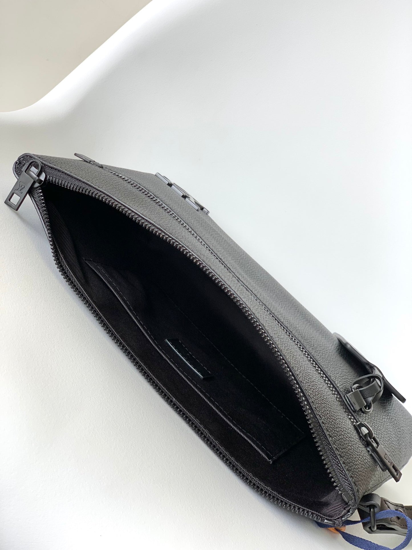 Louis Vuitton Men's Alpha Clutch - Black Taiga Leather Pouch