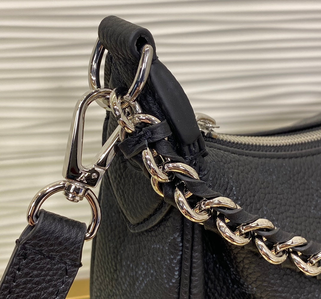 Louis Vuitton Loop Bag Monogram Empreinte Leather Black
