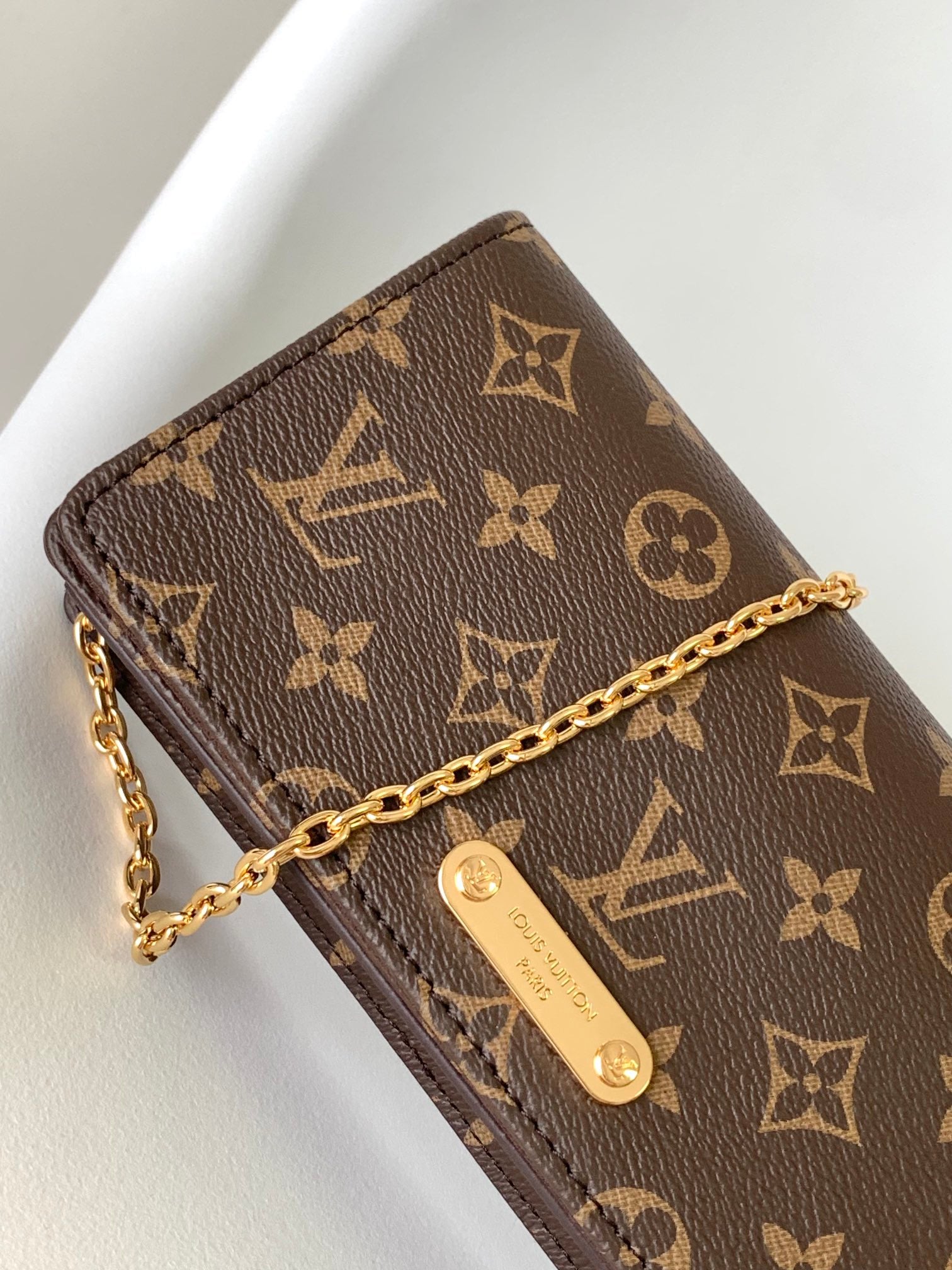 Louis Vuitton Monogram Favorite PM Bag with Gold Chain Strap