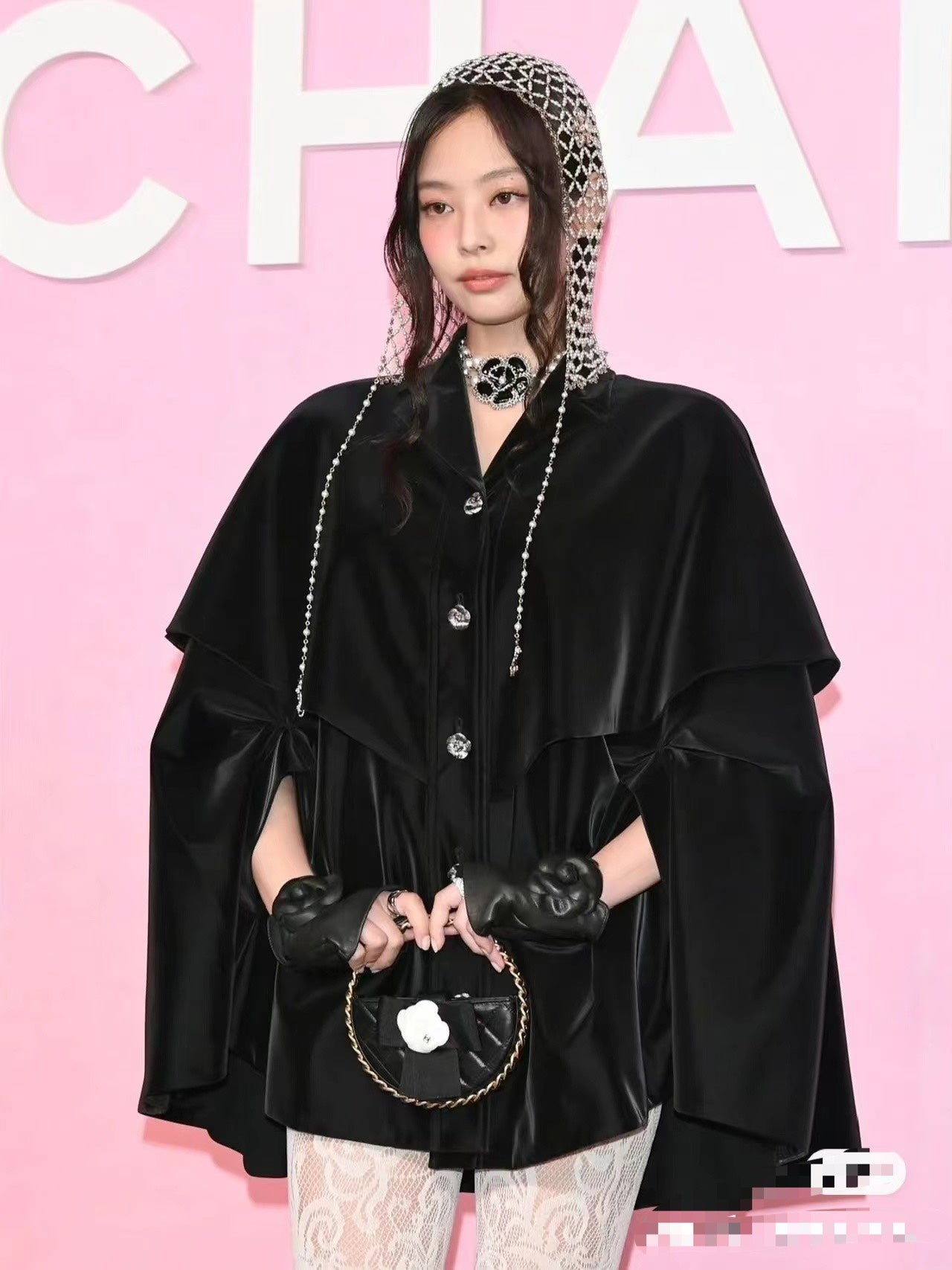 Chanel Small Round Camellia Handbag - Quilted Black Lambskin