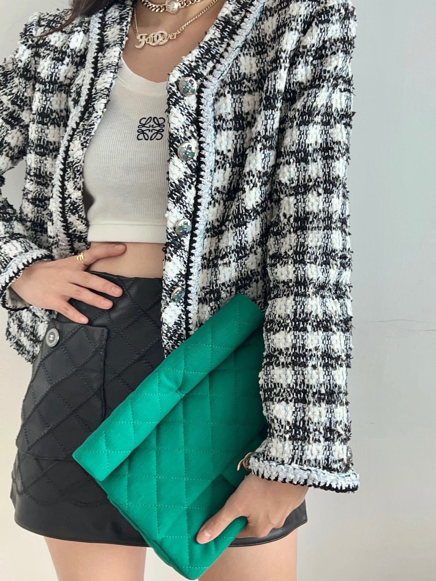 Chanel Classic Quilted Flap Bag - Emerald Green Velvet with Gold-Tone Hardware
