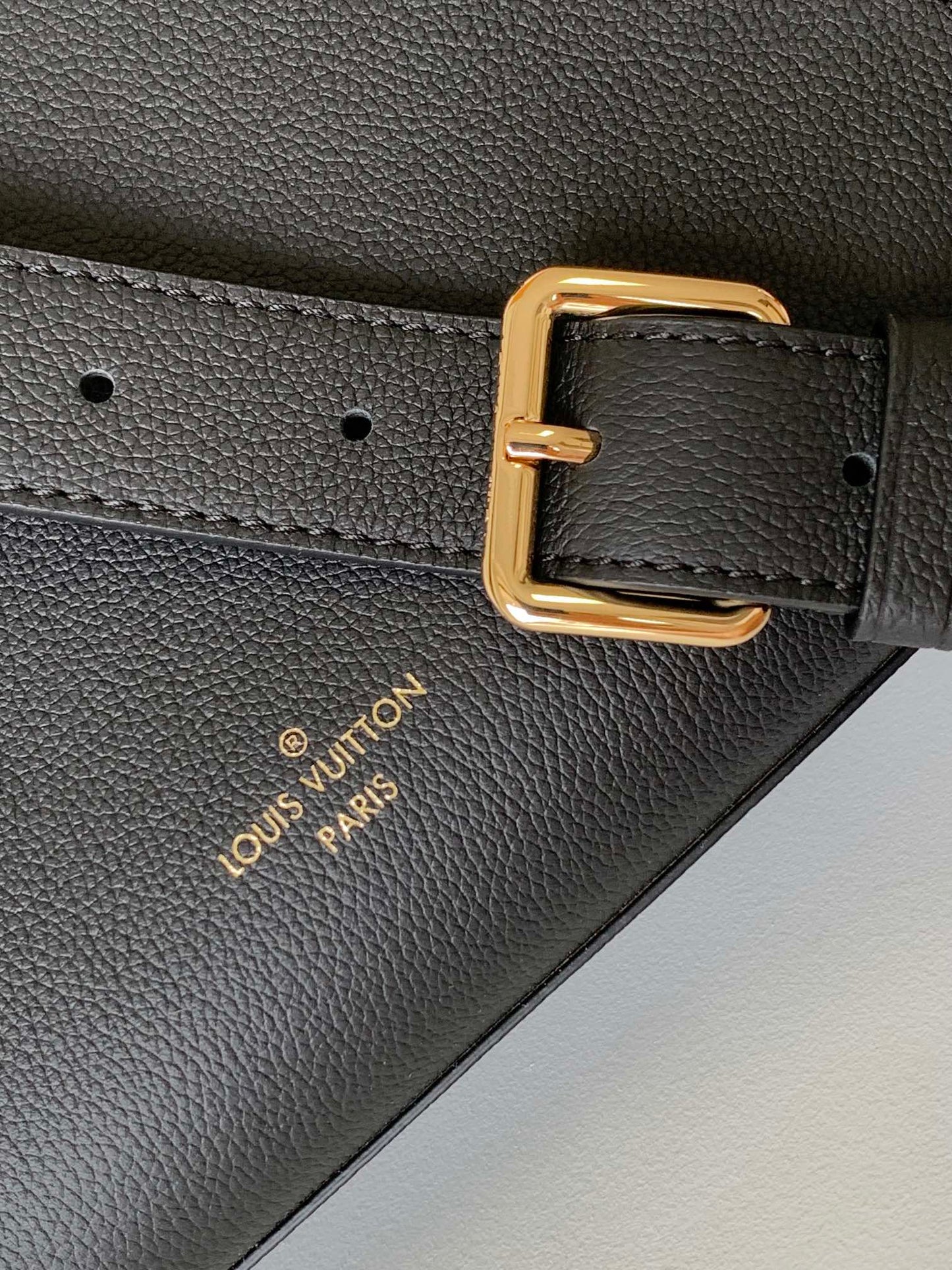 Louis Vuitton Lockme Shopper Tote Bag - Black Grained Calfskin Leather