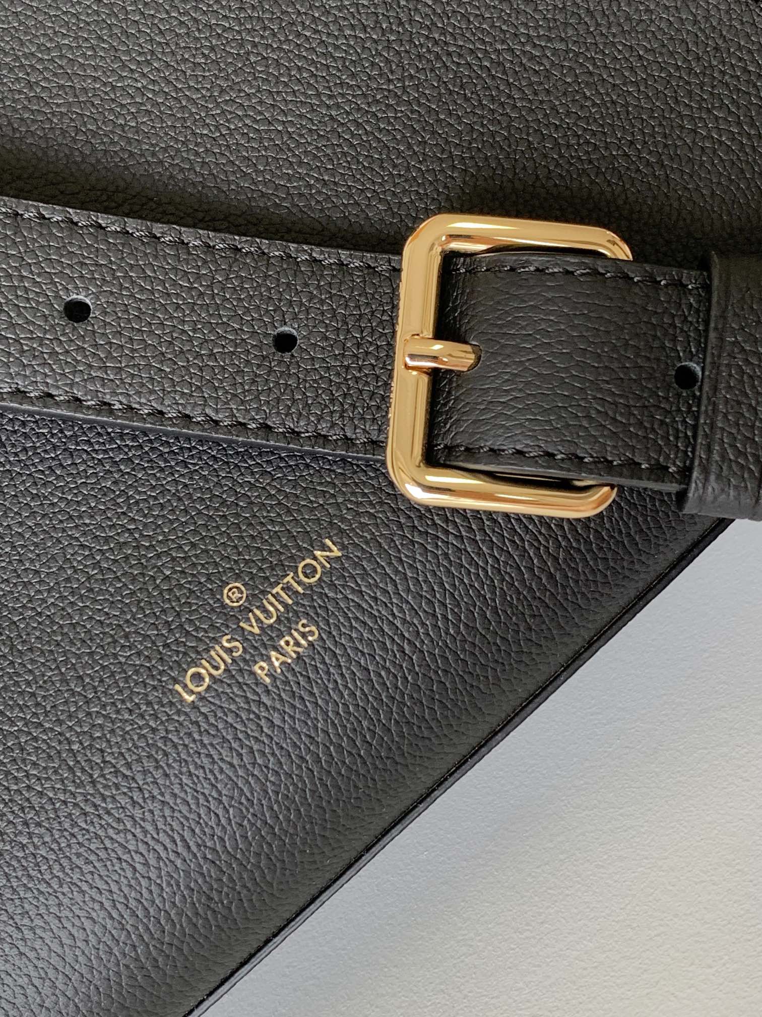 Louis Vuitton Lockme Shopper Tote Bag - Black Grained Calfskin Leather