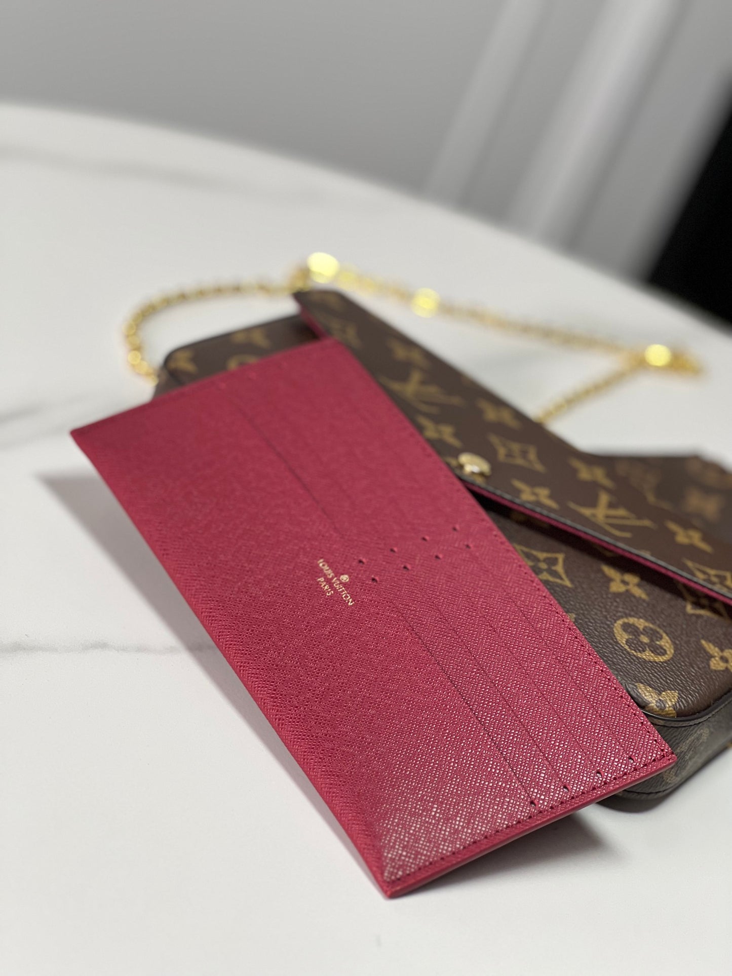 Louis Vuitton Félicie Pochette Monogram Canvas Crossbody Bag