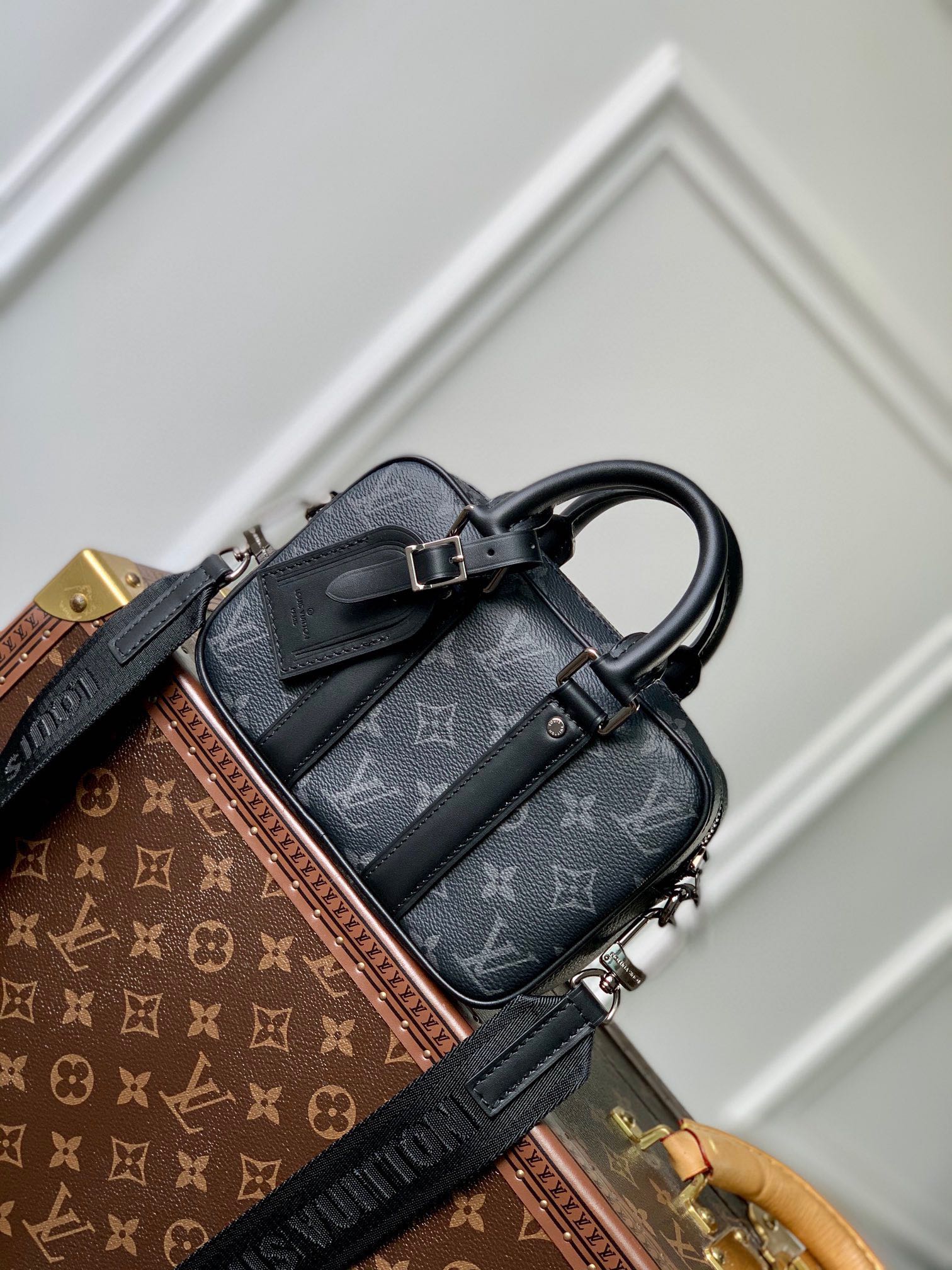Louis Vuitton City Keepall Monogram Eclipse Canvas Bag