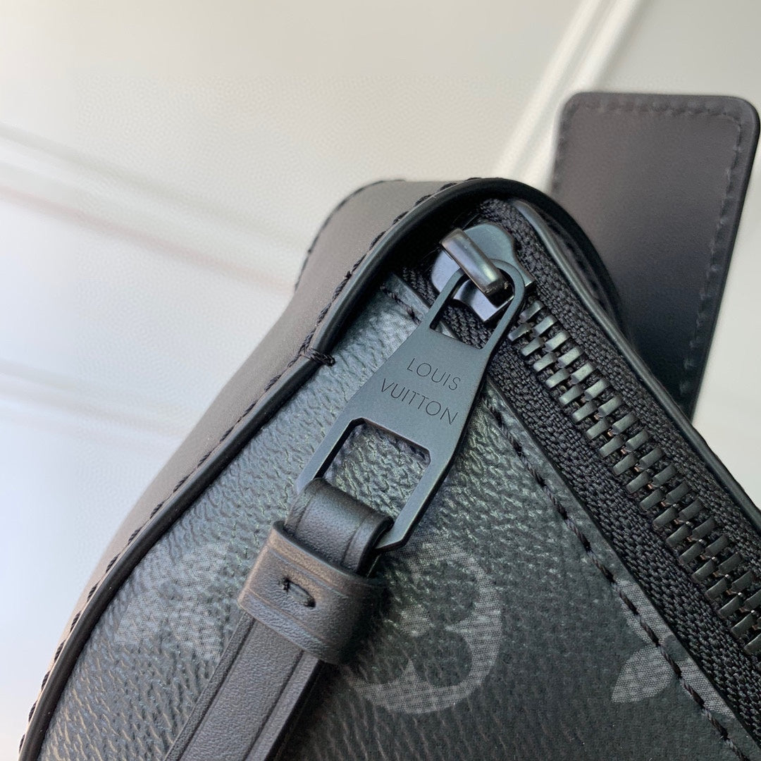 Louis Vuitton Discovery Bumbag PM Monogram Eclipse Canvas - Black/Grey