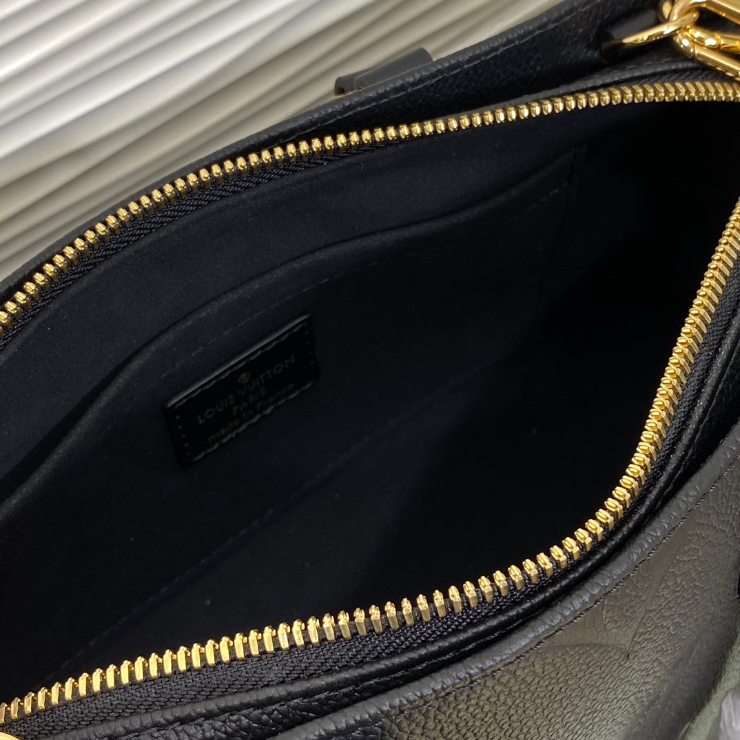 Louis Vuitton OnTheGo East West Monogram Empreinte Leather Handbag - Black