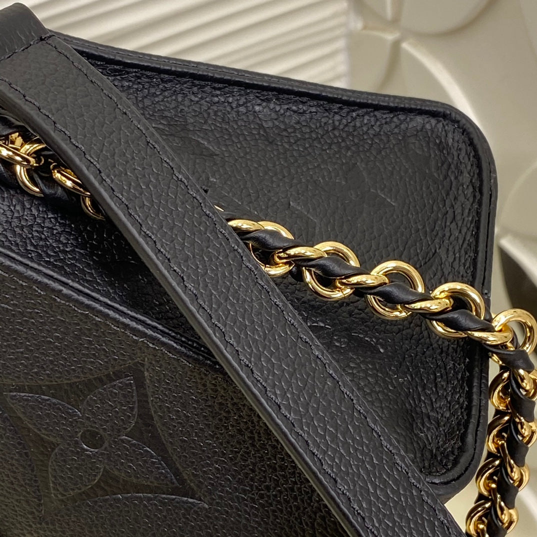 Louis Vuitton OnTheGo East West Monogram Empreinte Leather Handbag - Black