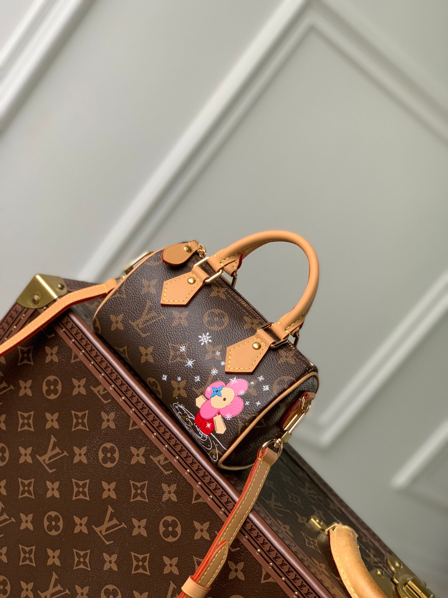 Louis Vuitton Nano Speedy Monogram Canvas Vivienne Mascot Limited Edition Handbag