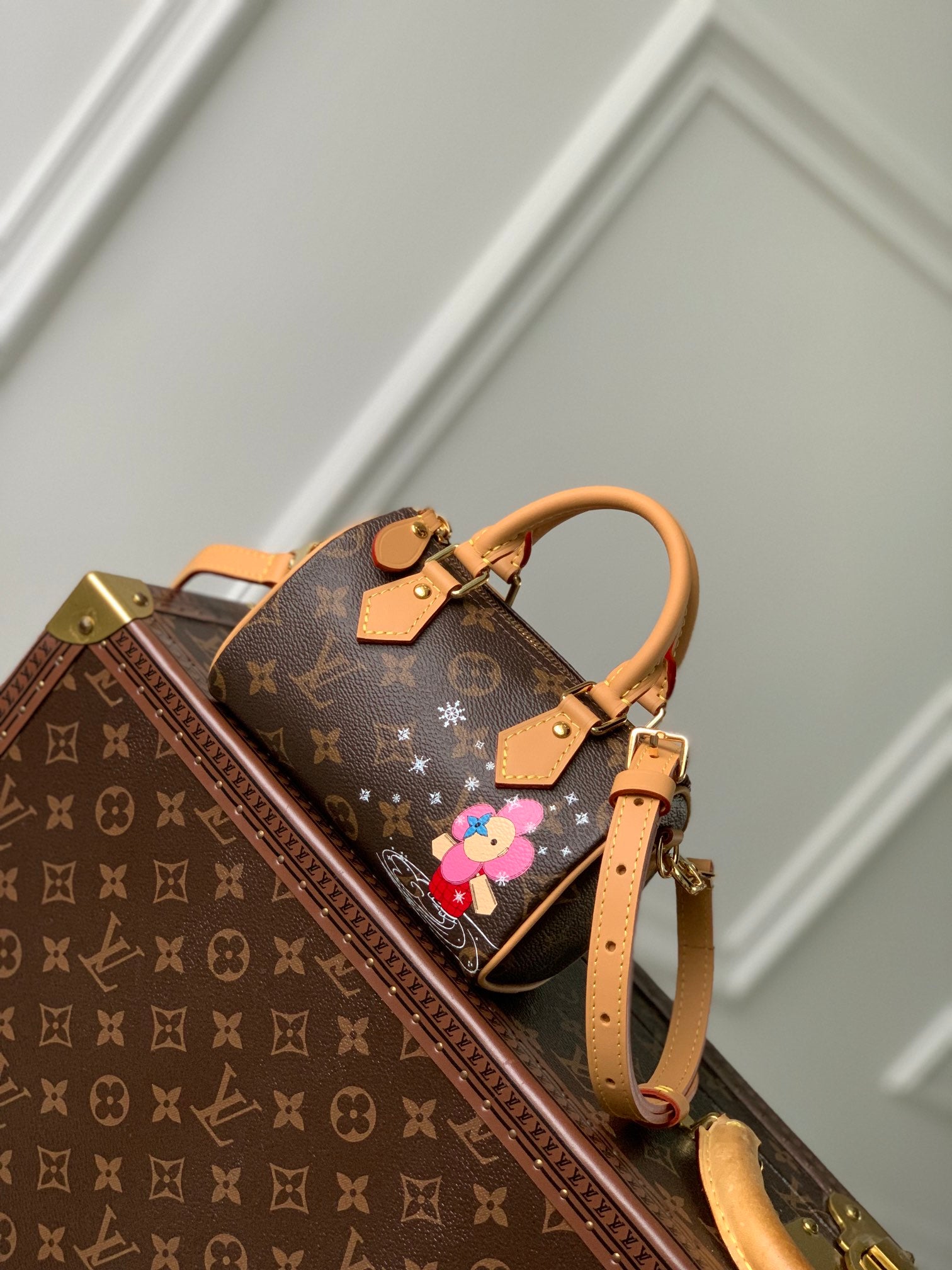 Louis Vuitton Nano Speedy Monogram Canvas Vivienne Mascot Limited Edition Handbag