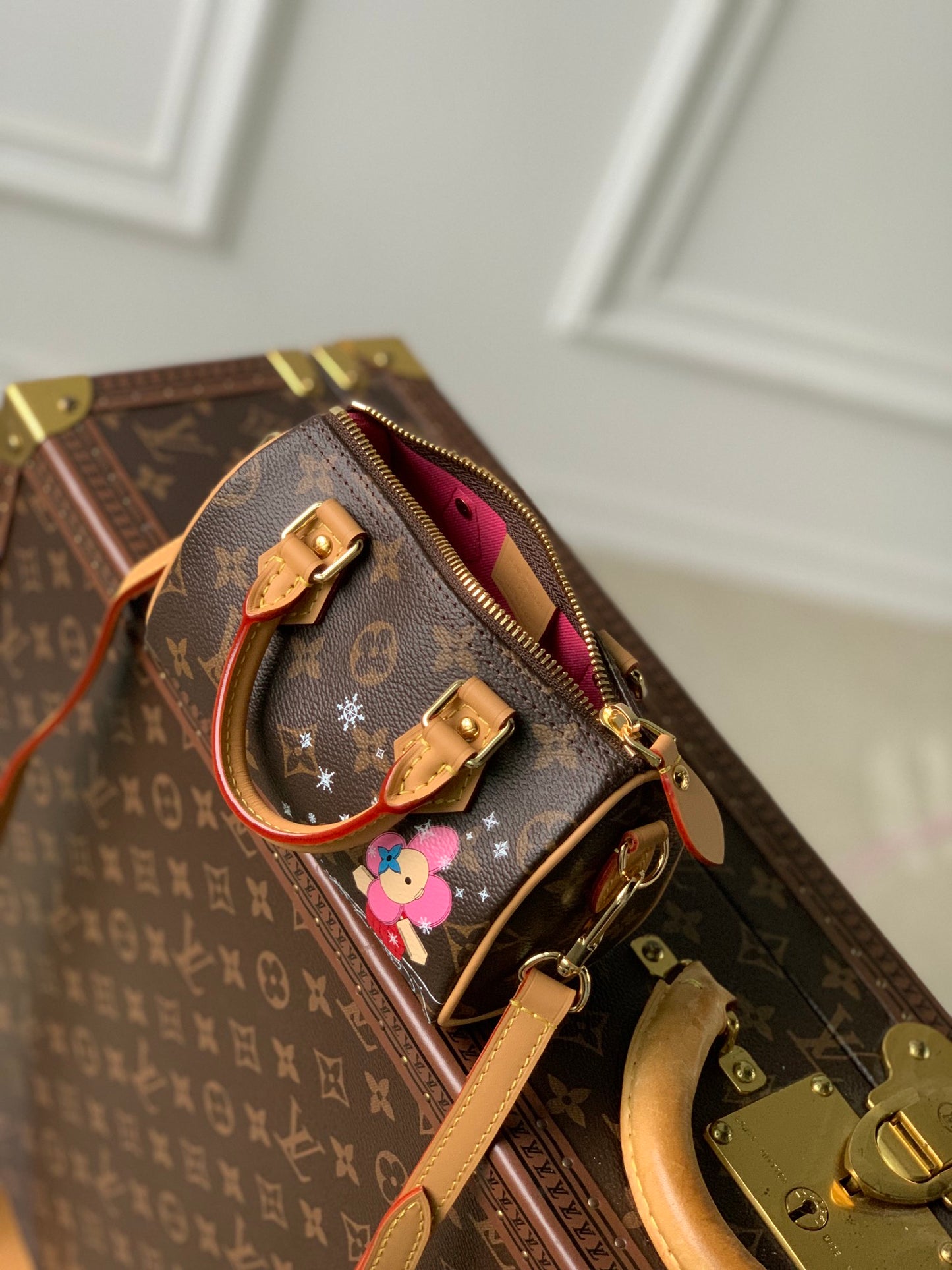 Louis Vuitton Nano Speedy Monogram Canvas Vivienne Mascot Limited Edition Handbag
