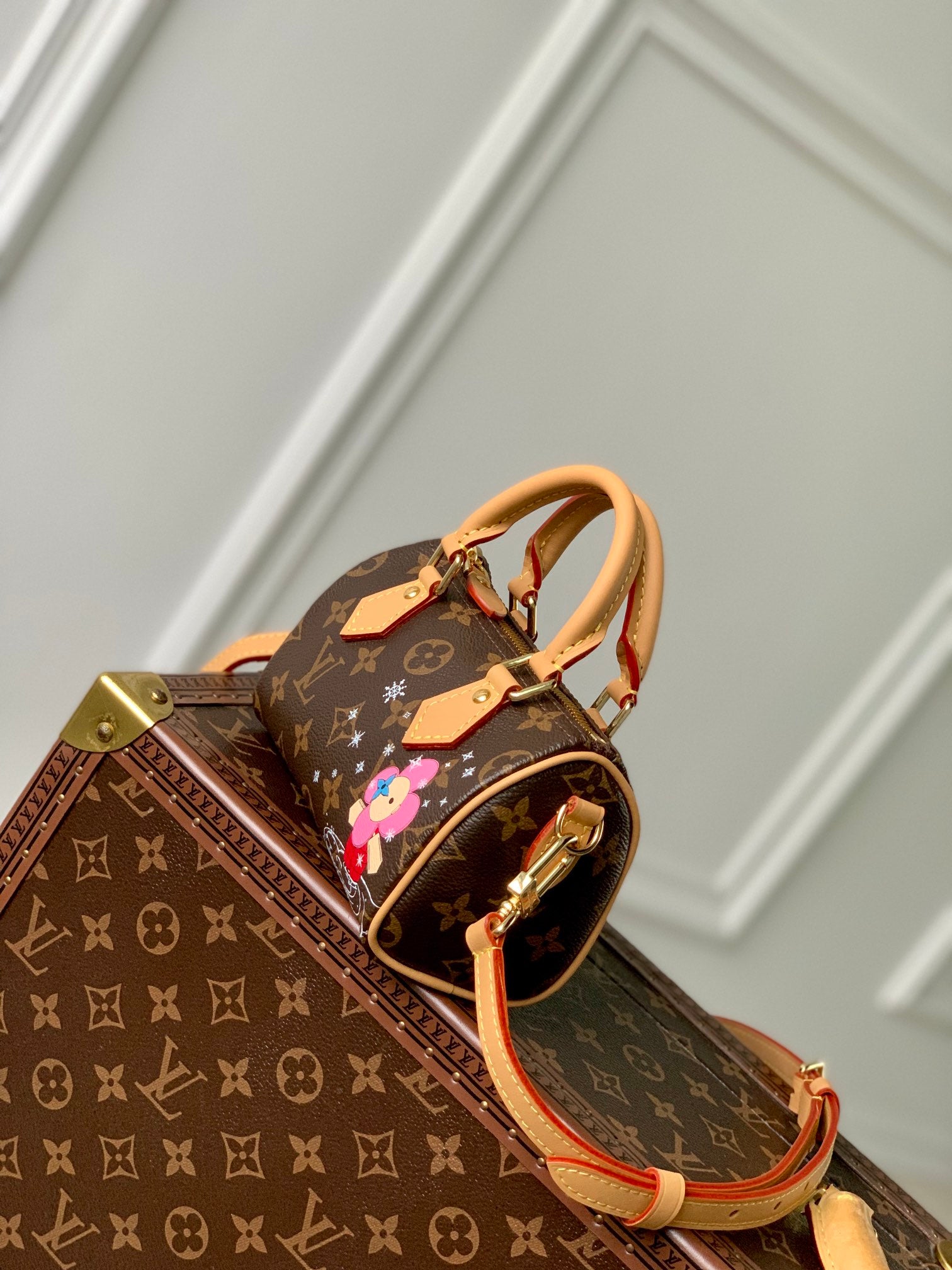Louis Vuitton Nano Speedy Monogram Canvas Vivienne Mascot Limited Edition Handbag