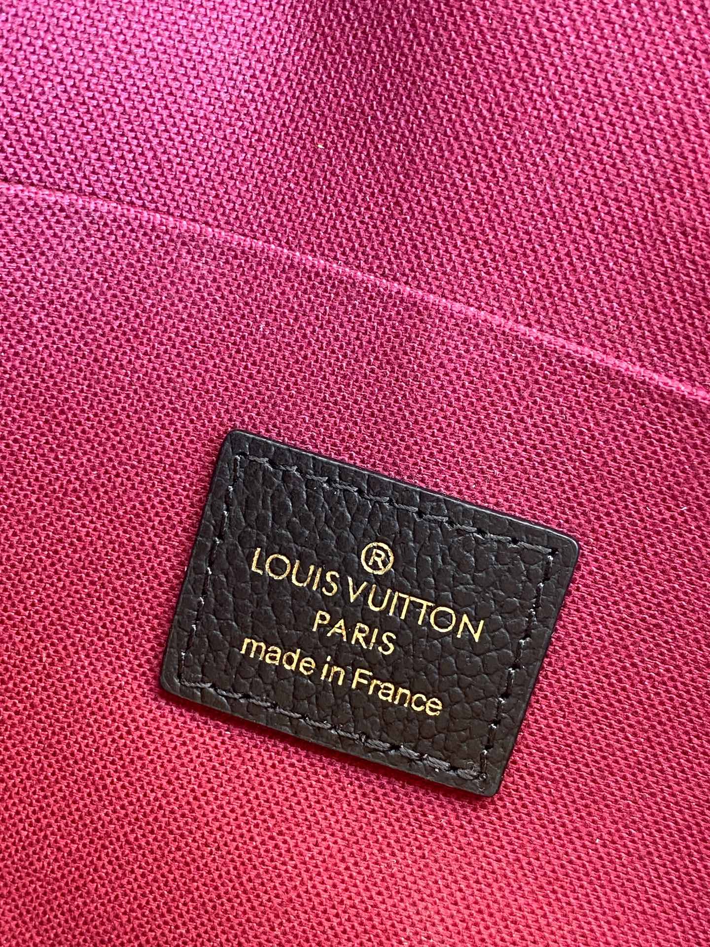 Louis Vuitton Félicie Pochette Bicolor Monogram Empreinte Leather Bag