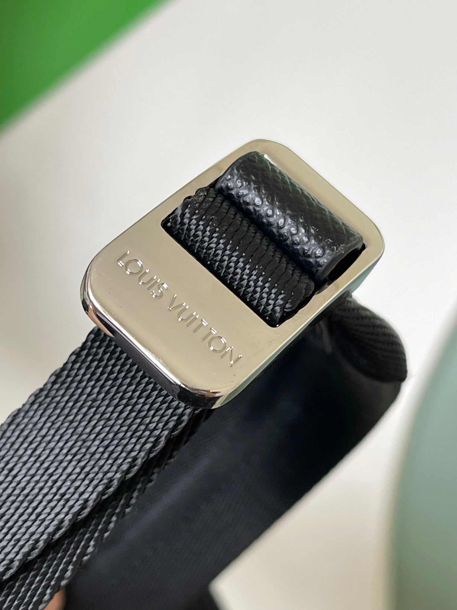 Louis Vuitton Black Leather Men's Backpack - Sleek Minimalist Designer Bag
